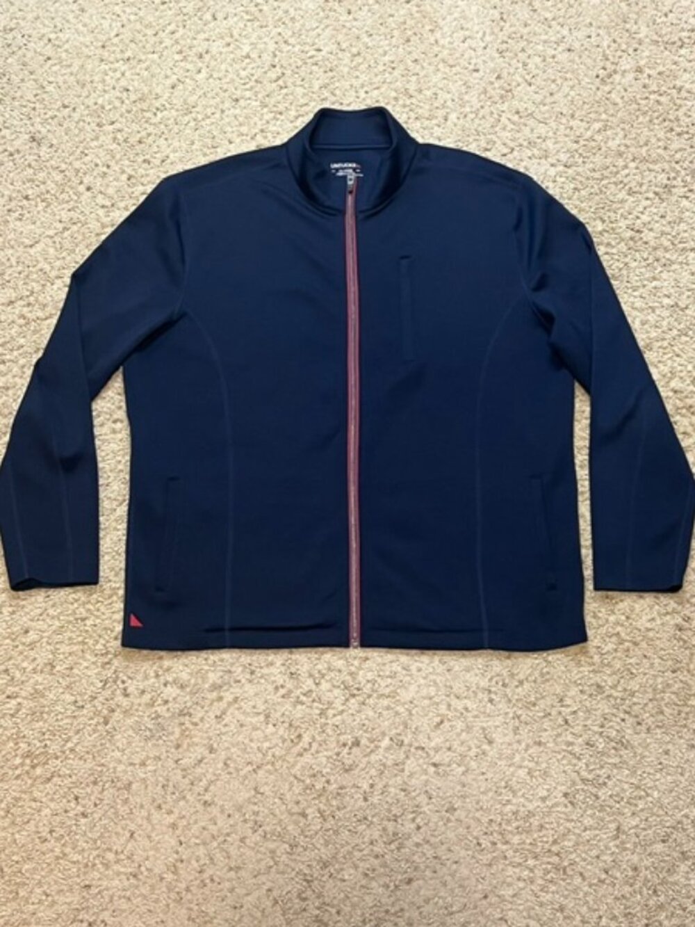 Untuckit Men Navy Blue Dashwood Full Zip Stretch Performance Jacket Size XL EUC